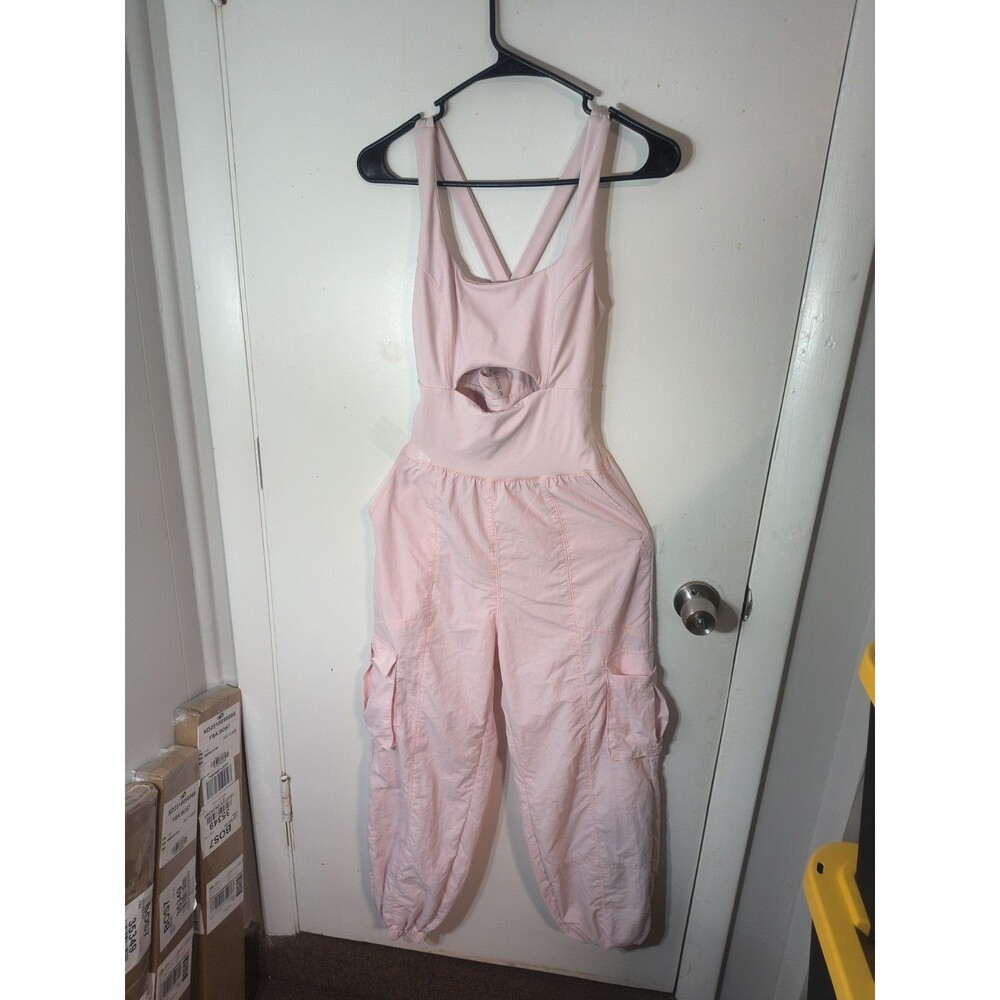 Altar'd State AS Revival "Ball Out" Cutout Cargo Jumpsuit - Women's Small